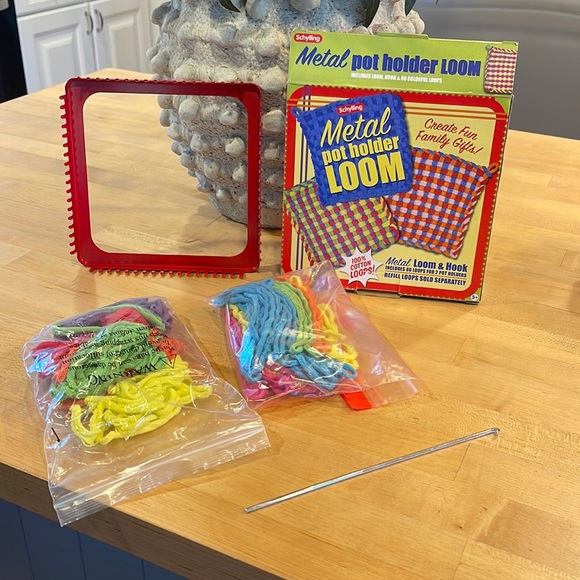 schylling Toys Schylling Metal Pot Holder Loom With All Loops And